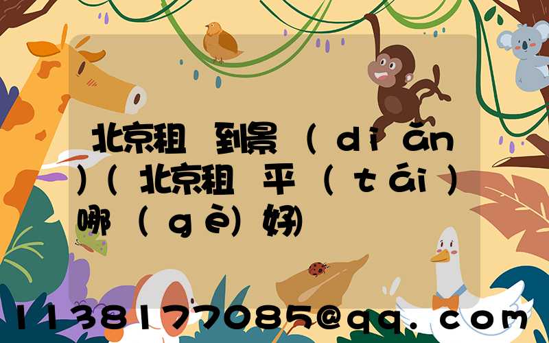 北京租車到景點(diǎn)(北京租車平臺(tái)哪個(gè)好)