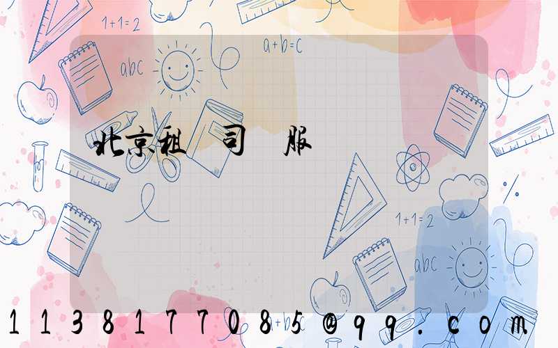 北京租車司機服務