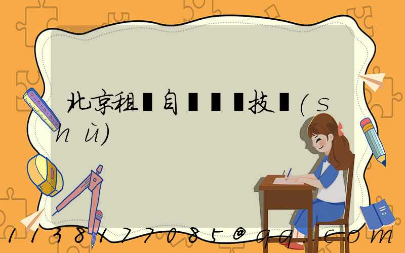 北京租車自動駕駛技術(shù)