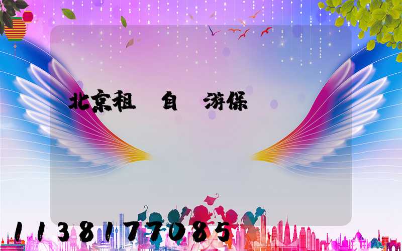 北京租車自駕游保險選擇